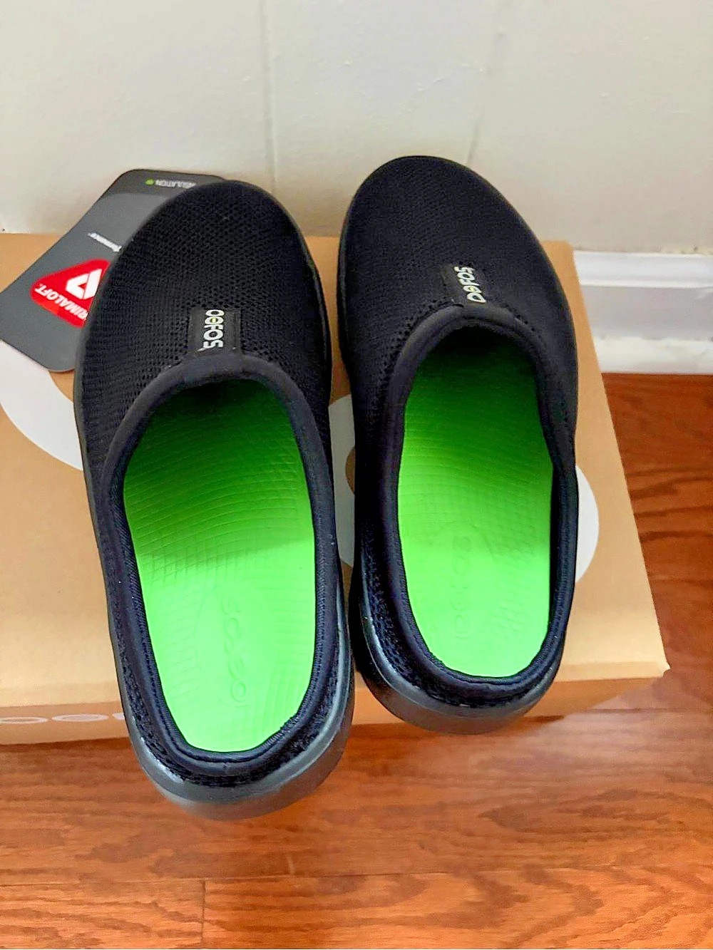 OOFOS OOcoozie Sport Mule Black Slip-On Shoes - Women’s 8 - Picture 4 of 9